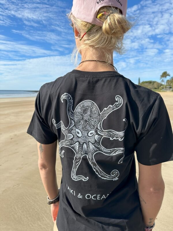 Octopus Shirt - Black | Khaki & Ocean