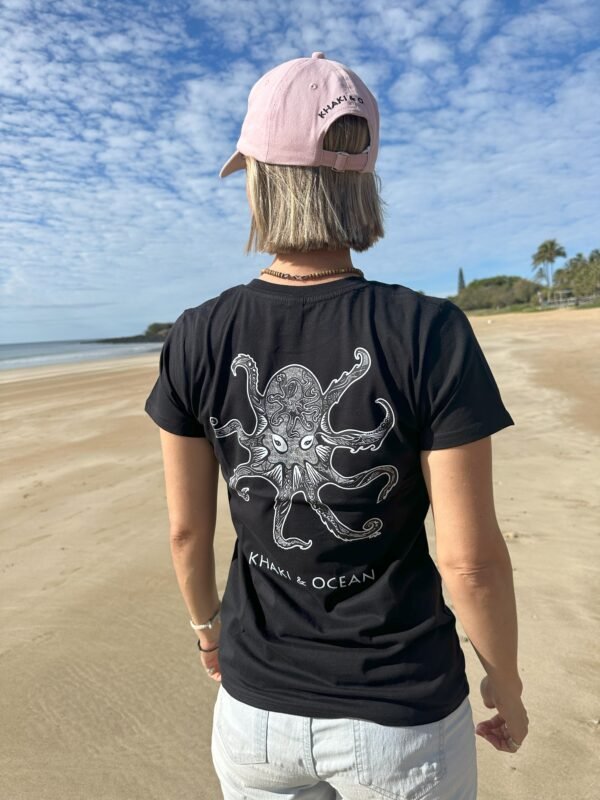 Octopus Shirt Black | Khaki & Ocean